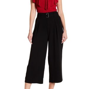 NWT Adrianna Papell crepe belted coulottes